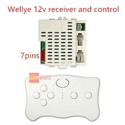 new wellye 12v Children electric car parts 2.4G 7 pins Bluetooth receiver kid's toys motorcycle wireless accessories for BeRica