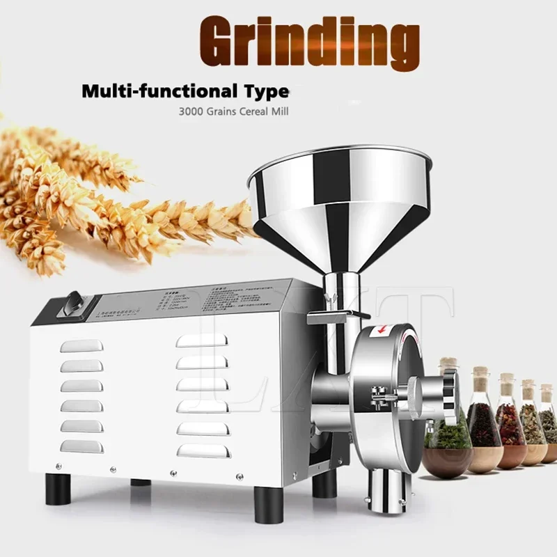 Powder Grinder Spice Grinder Grain Crusher Large Commercial High Capacity Stainless Steel