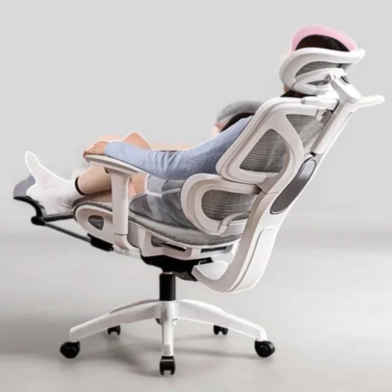 Postura-cadeira adaptável ergonômica encosto de cabeça capa de assento descanso para os pés computador profissional de alta densidade silla móveis ergonômicos