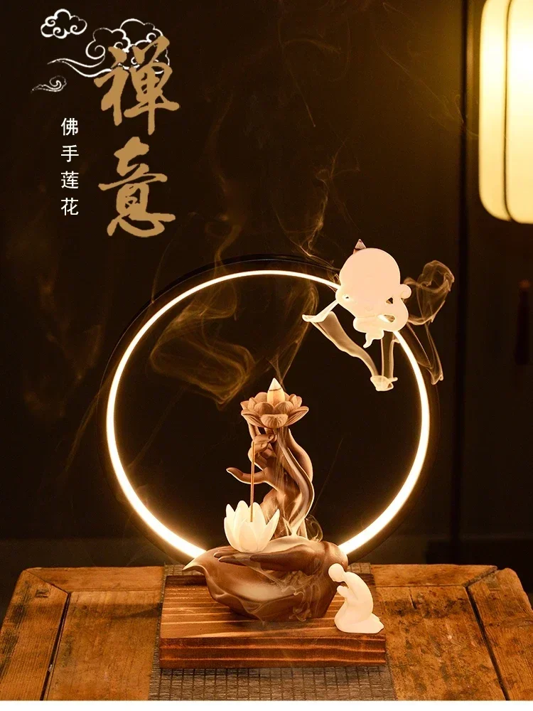 

Chinese reverse incense burner bergamot lamp ornaments creative aromatherapy furnace