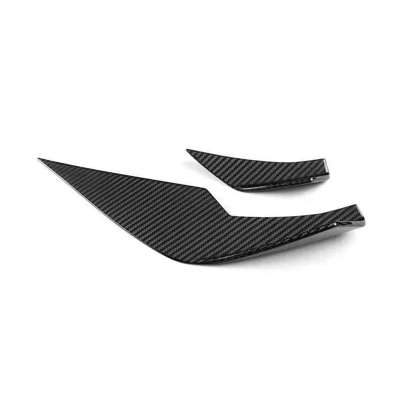 For B-MW M3 M4 G80 G82 2021-2024 Genuine Dry Carbon Fiber VS Style Bumper Side Wing Canard Body Front Bumper Candards