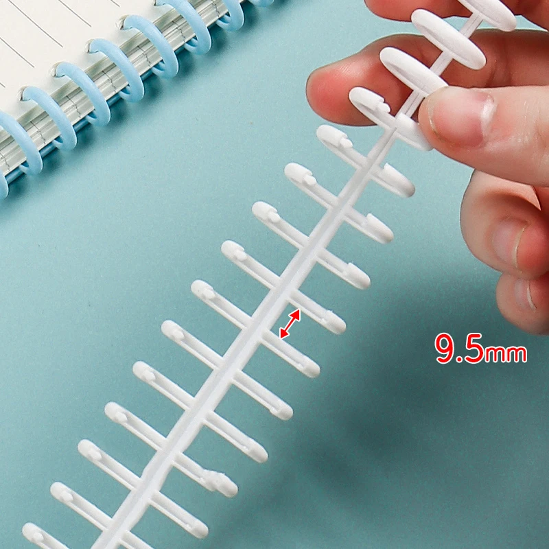 Imagem -02 - Loose Leaf Plastic Binding Clip Loose-leaf Binding Rings Acessórios de Escritório Clip a4 12 mm Pcs