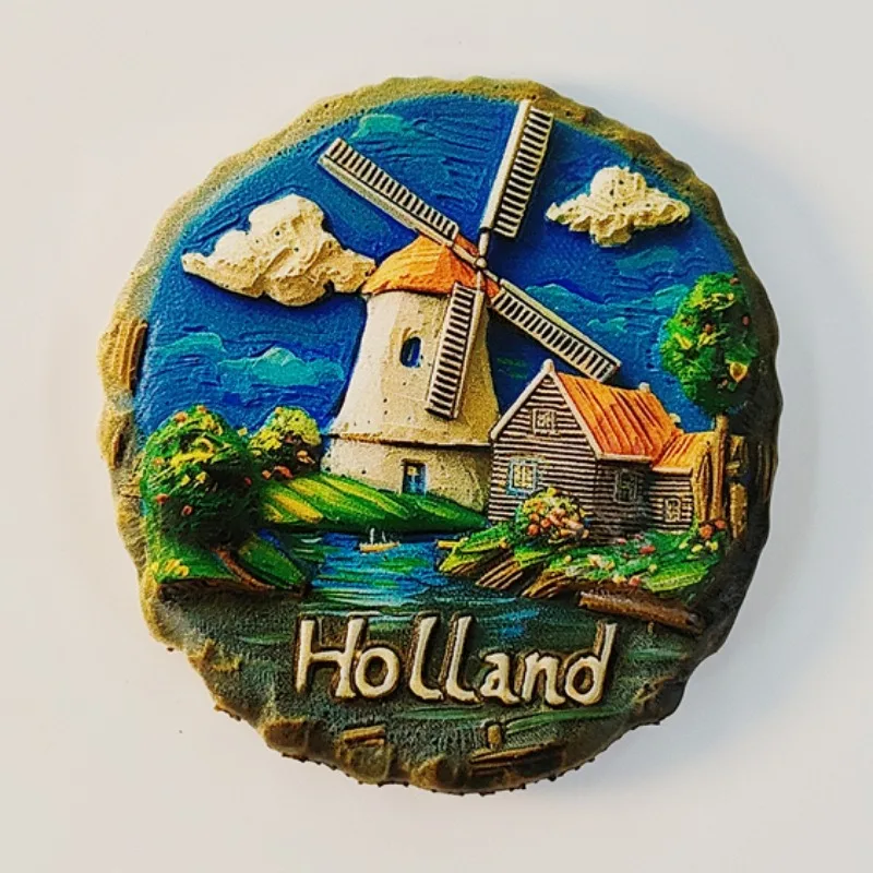 

Netherlands Fridge Magnets Amsterdam Tourist Souvenirs Holland Tulip Windmill Refrigerator Stickers Home Decor Wedding Gifts