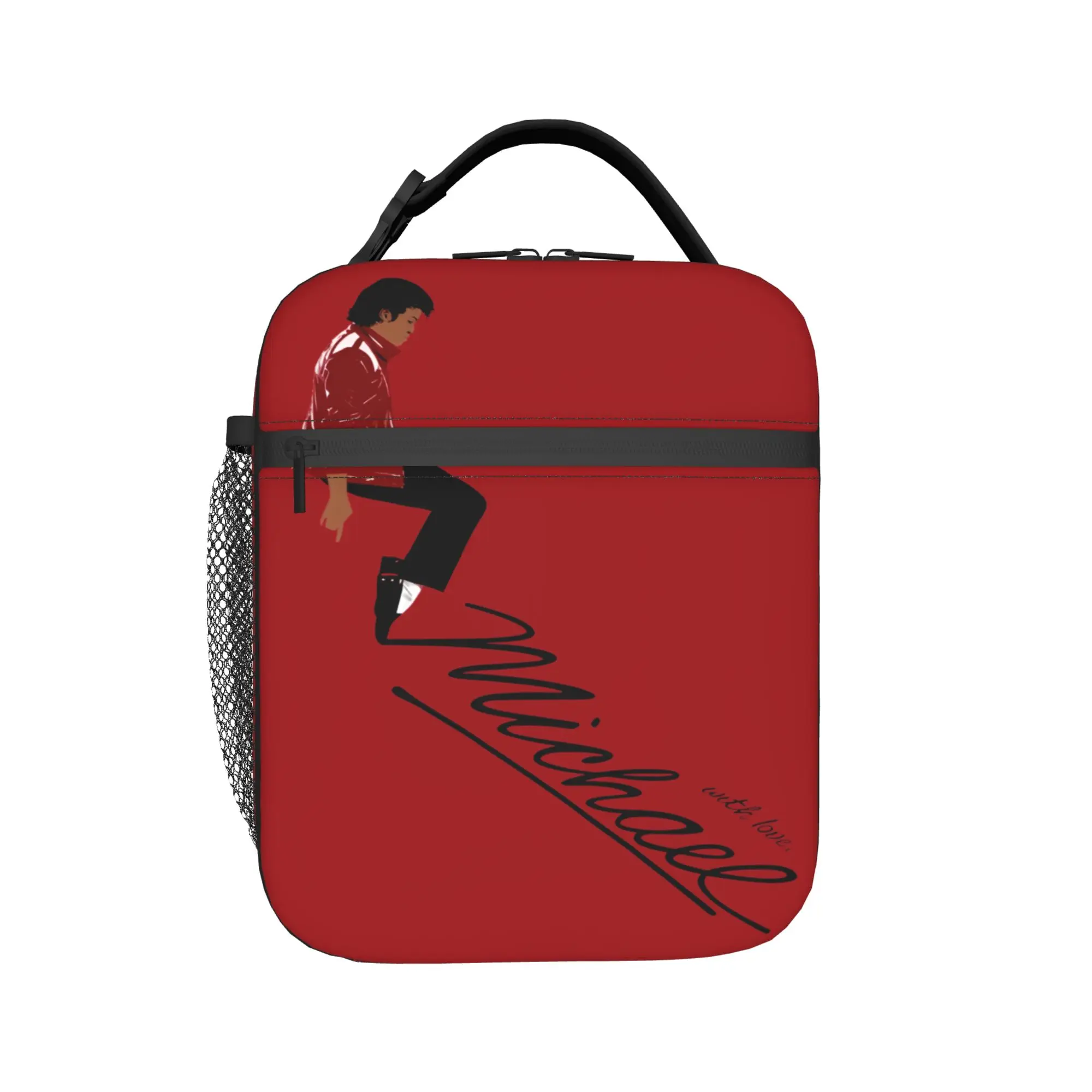 

Michael MJ Lunch Bag MOVIE 2026 Office Lunch Box For Child Fun Graphic Tote Food Bags Oxford Portable Insulated Cooler Bag
