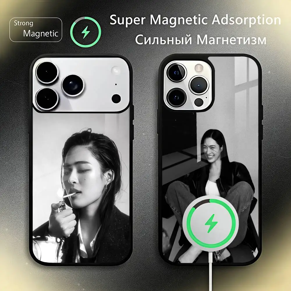 

L-Lingling Kwong Phone Case For iPhone17,16,15,14,13,12,11 Plus,Pro Max For Magsafe Wireless Charging