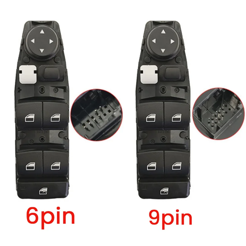 

61319208108 Left Driver Side 6 Pin Window Regulator Switch Power Window Switch Button Parts For BWM 3 Series F30 F35 2012-2019