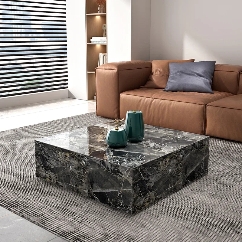

Легкий роскошный журнальный столик из каменной плиты