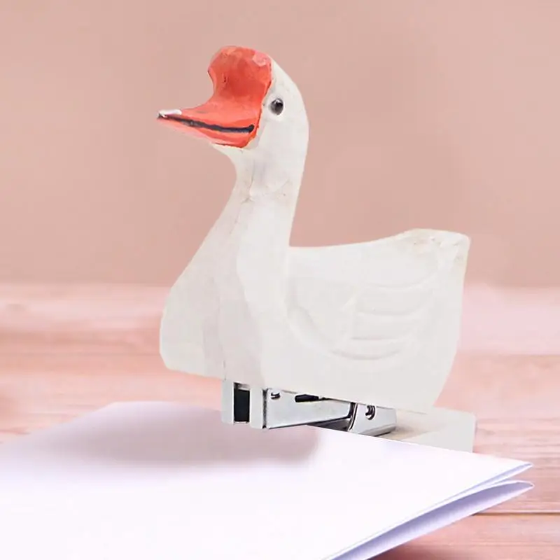 Hefter für den Schreibtisch, Cartoon-Tierform, Schreibtischhefter für Kinder, dekorativer kreativer Desktop-Ornament-Hefter für Dateien