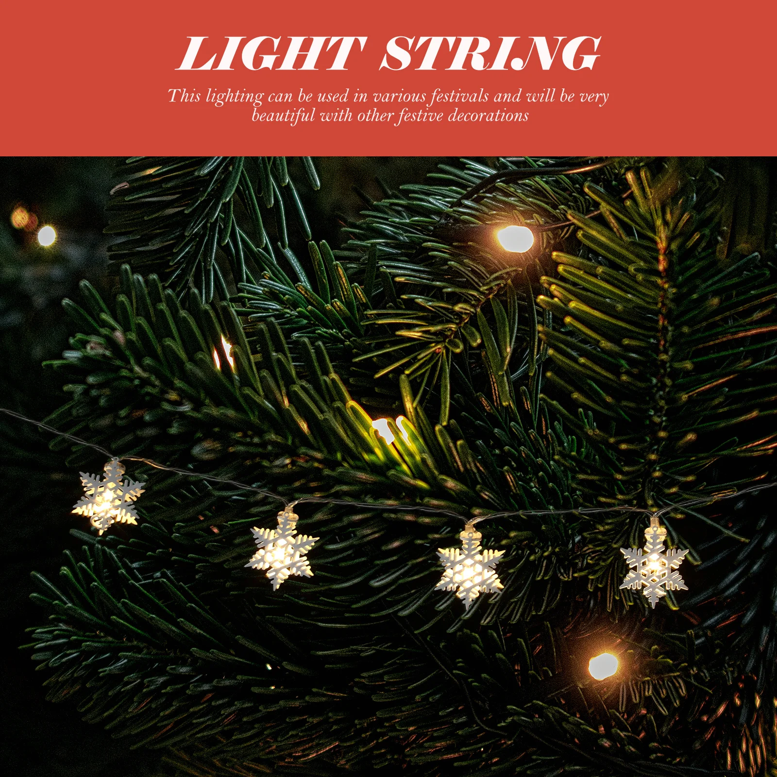 

1Pcs Creative String Light Adorable Lamp String No Plug Needed Home Light Decor Holiday Party Lamp Decor