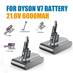 Powtree V7 Li-ion Replacement Battery Handheld Vacuum Cleaner 21.6V 6000mAh Li-ion Replacement Battery for Dyson V7 Trigger