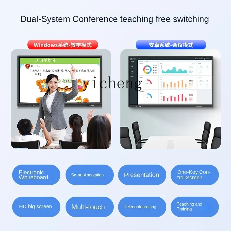 Tqh Multimedia Teaching All-in-One Machine Conference Tablet Intelligent Handwriting Electronic Whiteboard Multi-Function