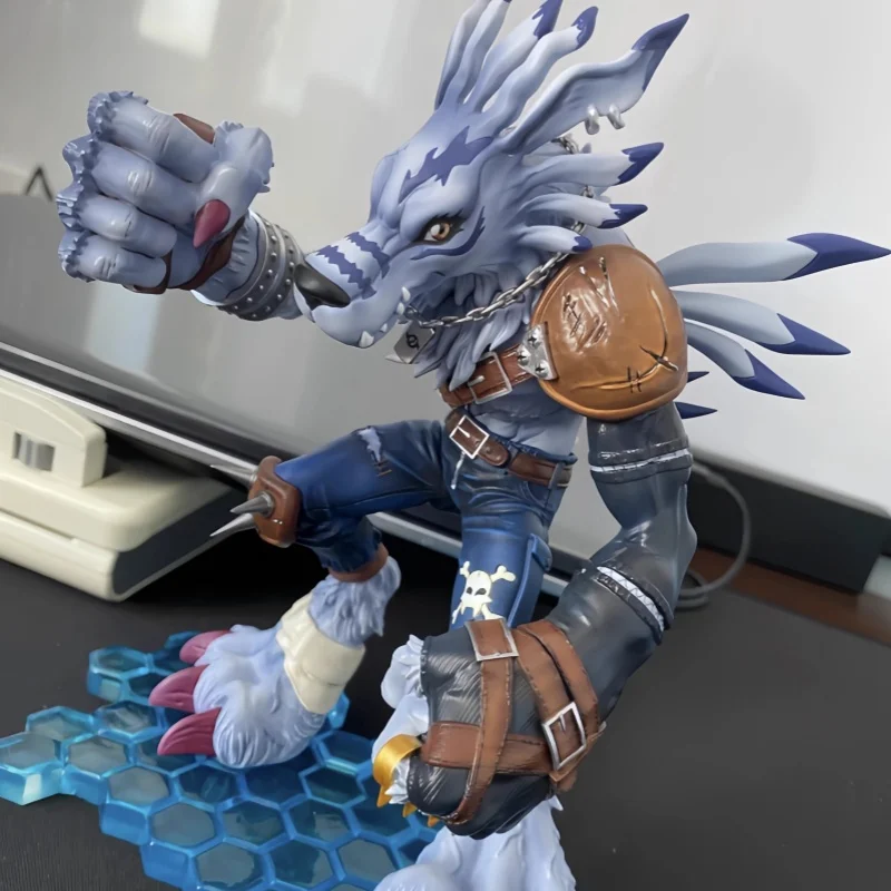 22CM New Bandai Digimon Adventure Garurumon MetalGreymon PVC Animation Action Figure Character Model Collective Action Toy Gift