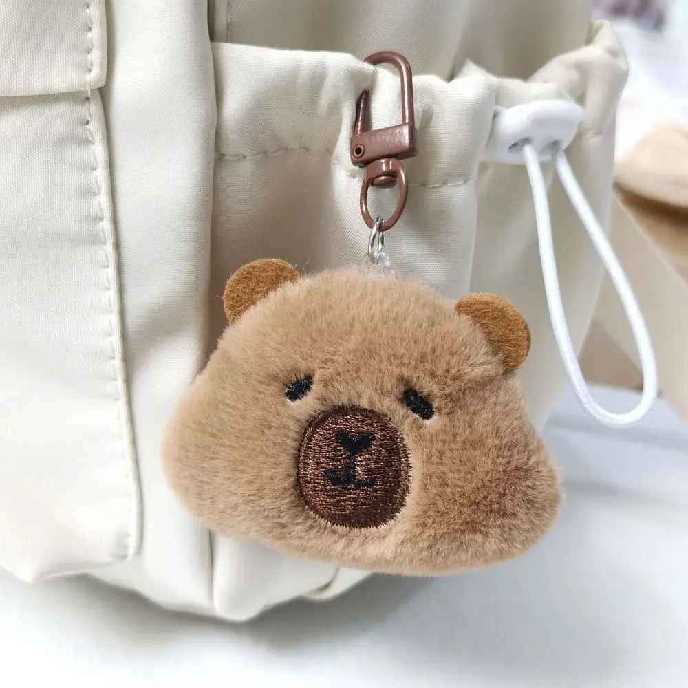 Cute PP Cotton Capybara Plush Keychain Collection Soft Capibala Plush Doll Ins Comfortable Kapibala Backpack Pendant Kids