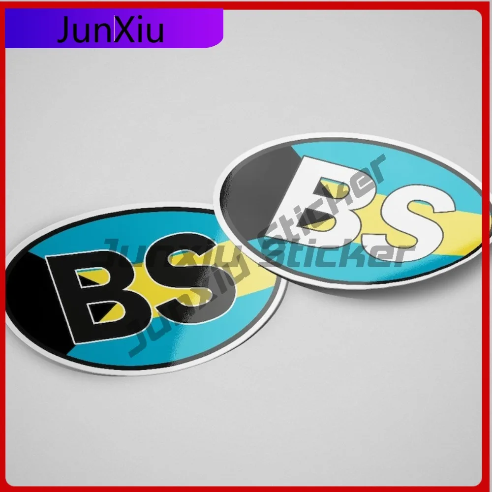 

Bahamas BS Sticker Cool Car Windows And Cool Cars Motorcycle Helmet Anti UV Waterproof Auto Accessories Car Styling Vinyl Decal