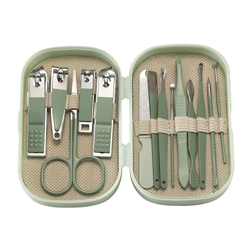 Exquisite 14-piece Nail Clipper Set, Household Nail Clipper Combination, Dead Skin Removal Set.