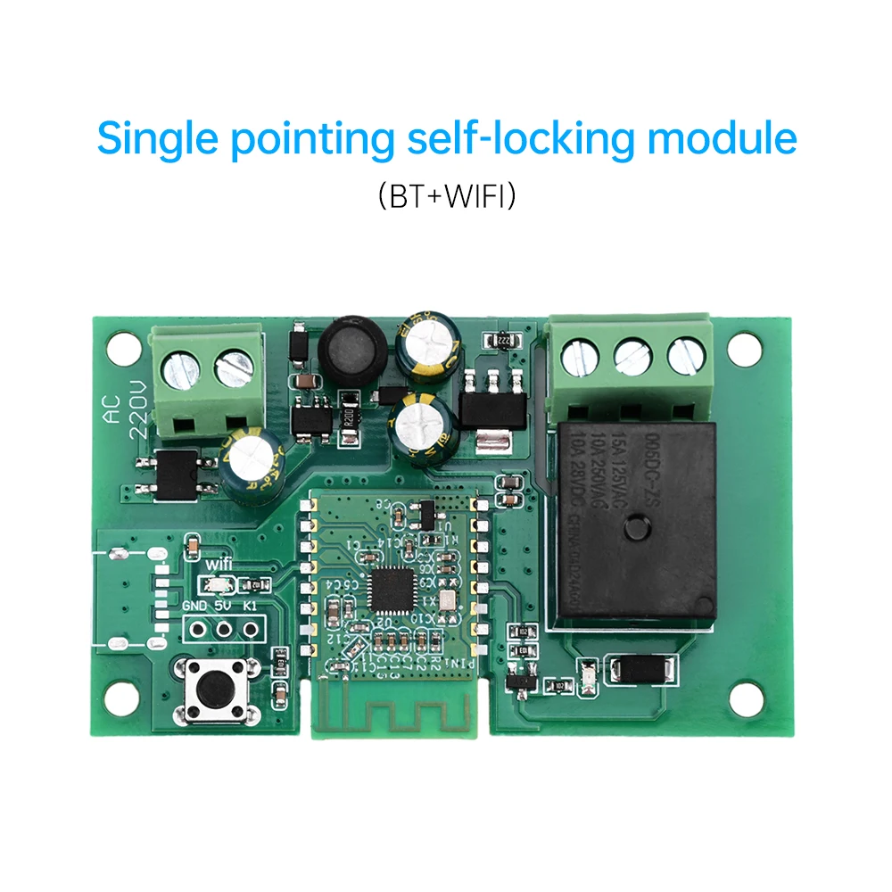 AC 220V 1/2/3 Way Bluetooth WiFi Relay Switch Module for eWeLink App Smart Home On Off Relay Module Gate Garage Door