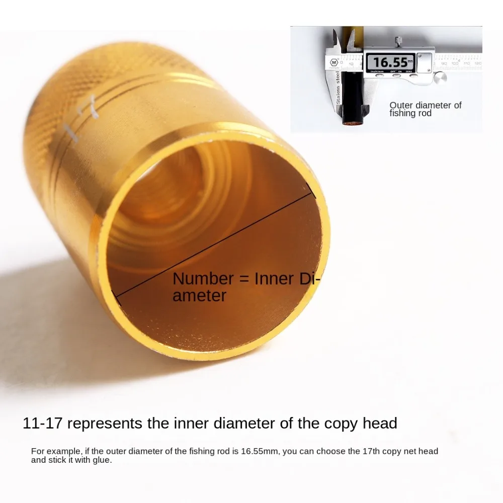 5 قطعة 10 حجم الصيد صافي قضيب جراب موصل سبائك الألومنيوم قضيب أجزاء المسمار صافي رئيس محول ملحق الذكور إلى الإناث