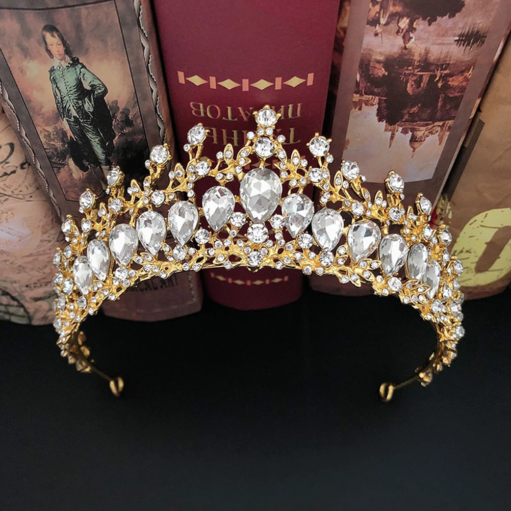 حجر الراين تاج إكسسوار العروس الزفاف غطاء الرأس الزفاف غطاء الرأس موضة أغطية الرأس اكسسوارات خضراء حفلة موسيقية أنيقة