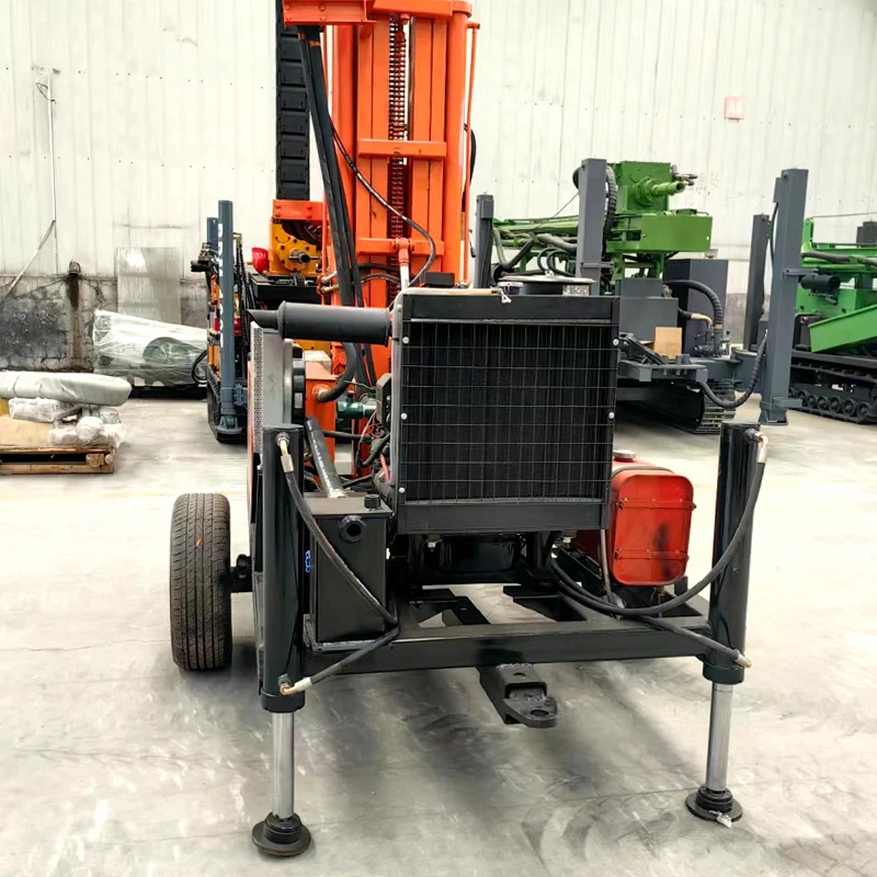 맞춤형 고품질 200m 크롤러 디젤 엔진 수중 시추기 보어홀 리그 광산 시추 장비