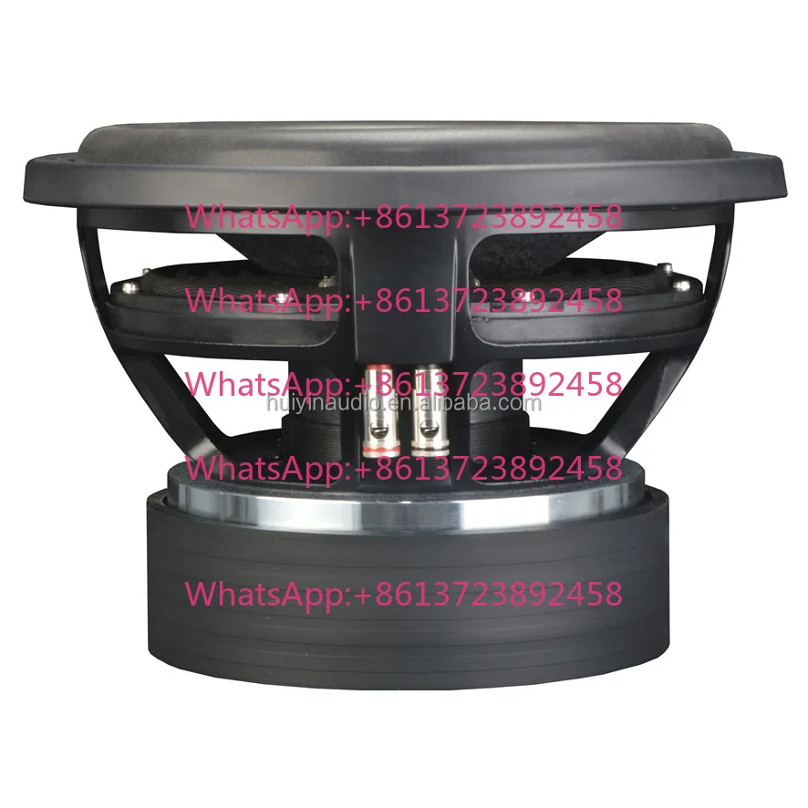 3500W RMS 12 Inch Car Bass 12100-031 3 Magnets Dual 2 Ohm Heavy Duty Paper Cone Underseat Subwoofer 43-500Hz Frequency Range