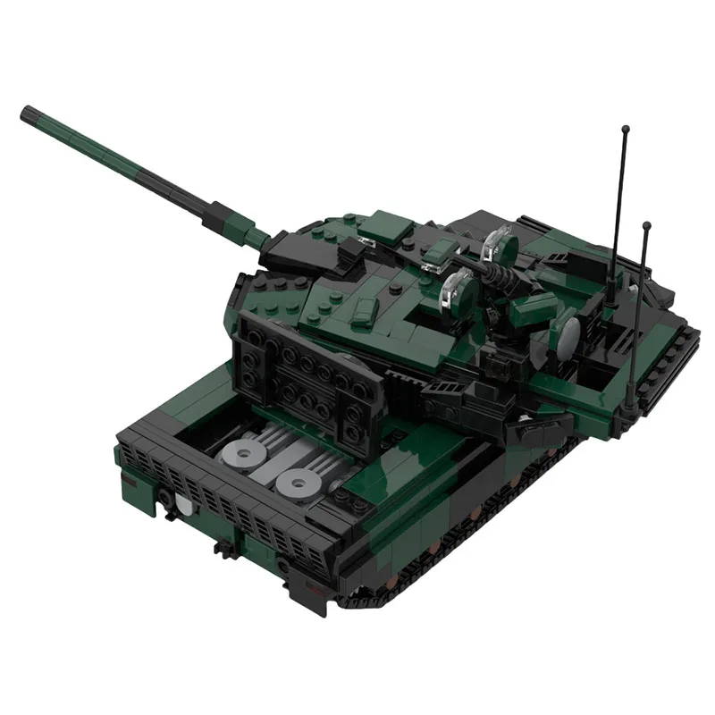 MOC-208666 Militär-Kampfpanzer Leopard 2A8 Baustein-Set Modell-Puzzle Jungen Bausteine US-Kanonenfahrzeug Jungen Spielzeug Geschenk – Detail 4
