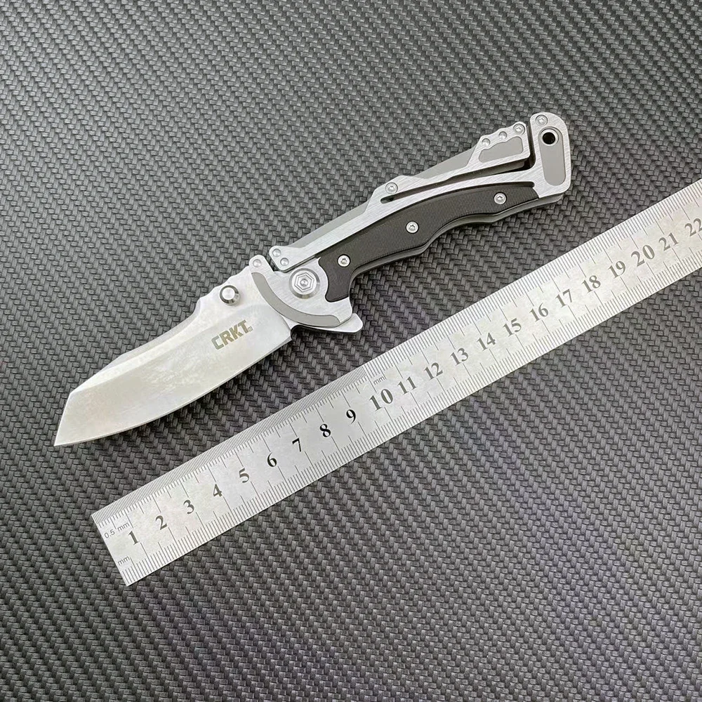 5190 Pocket Folding Knife 8Cr13MoV Blade Steel G10 Handle Outdoor Camping Hunting Knives Tactical Survival EDC Tools for Gifts