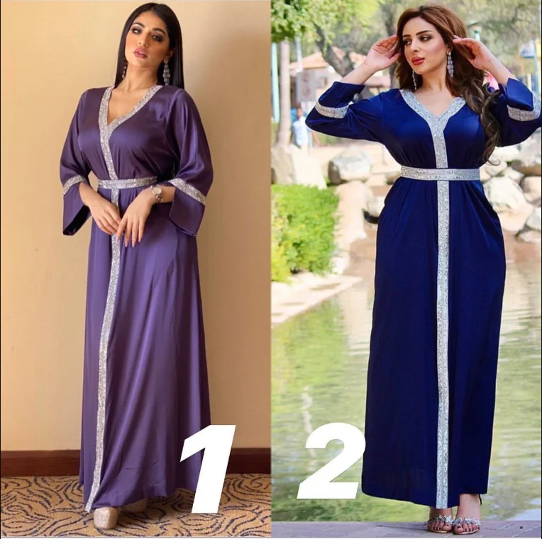 

Kaftan Moroccan Dubai Abaya Muslim Hijab Dress Turkey Dresses Abayas For Women Robe Satin Longue Musulman De Mode Femme Vestidos