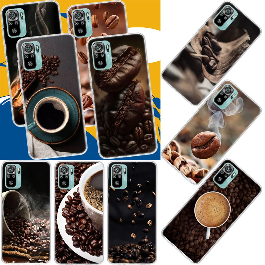 Newly Baked Coffee Beans Phone Case For Xiaomi Redmi Note 13 Pro Plus 5G Cover 12 12C 10X 10C 10A 9 10 9T 9C 9A 8A 8 7A 7 6A 6 S