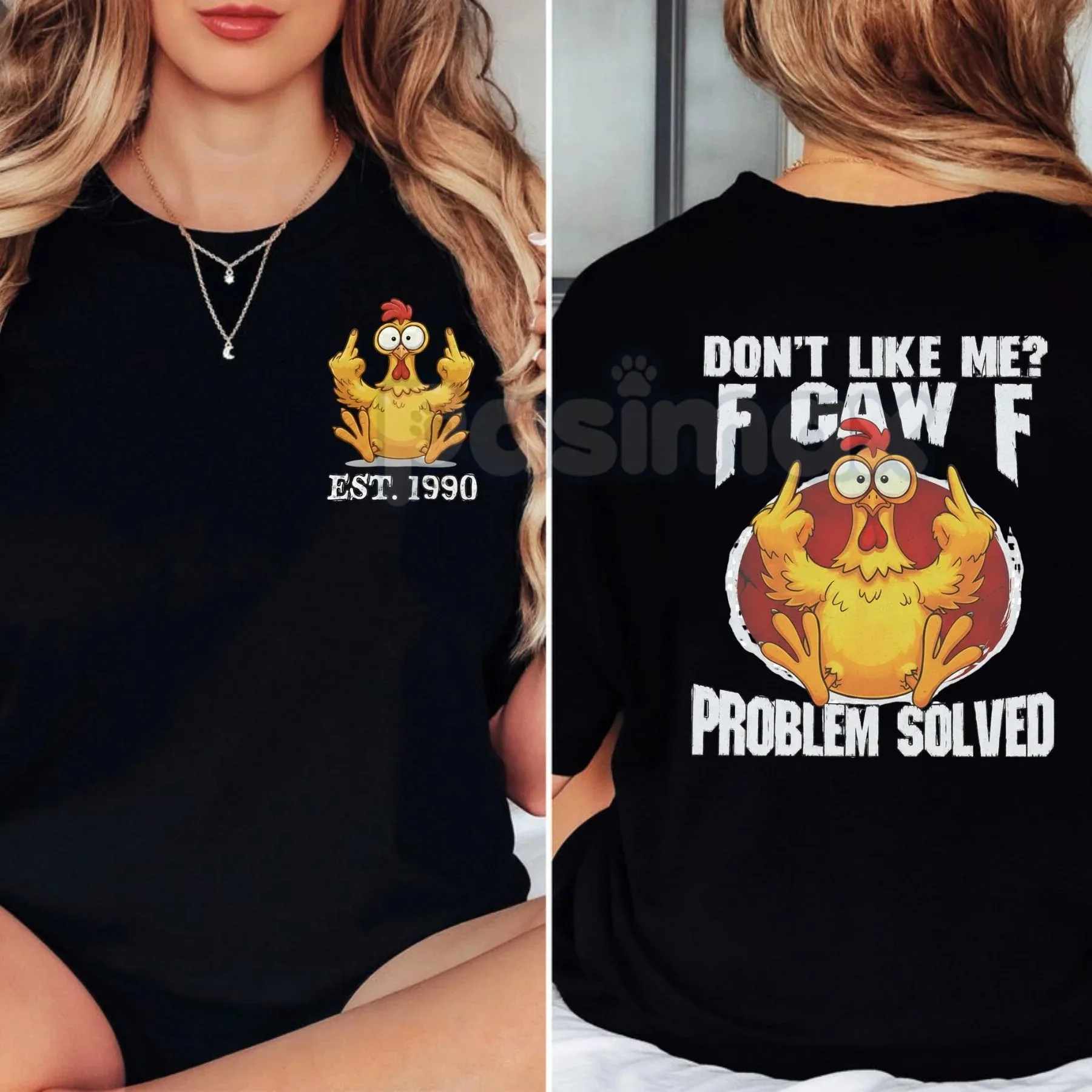 _لا تحبني F_ck Off_ تي شيرت ساخر منفعل للجنسين صيفي بأكمام قصيرة ماركة تي شيرت فاخر غير رسمي عتيق ريترو #1