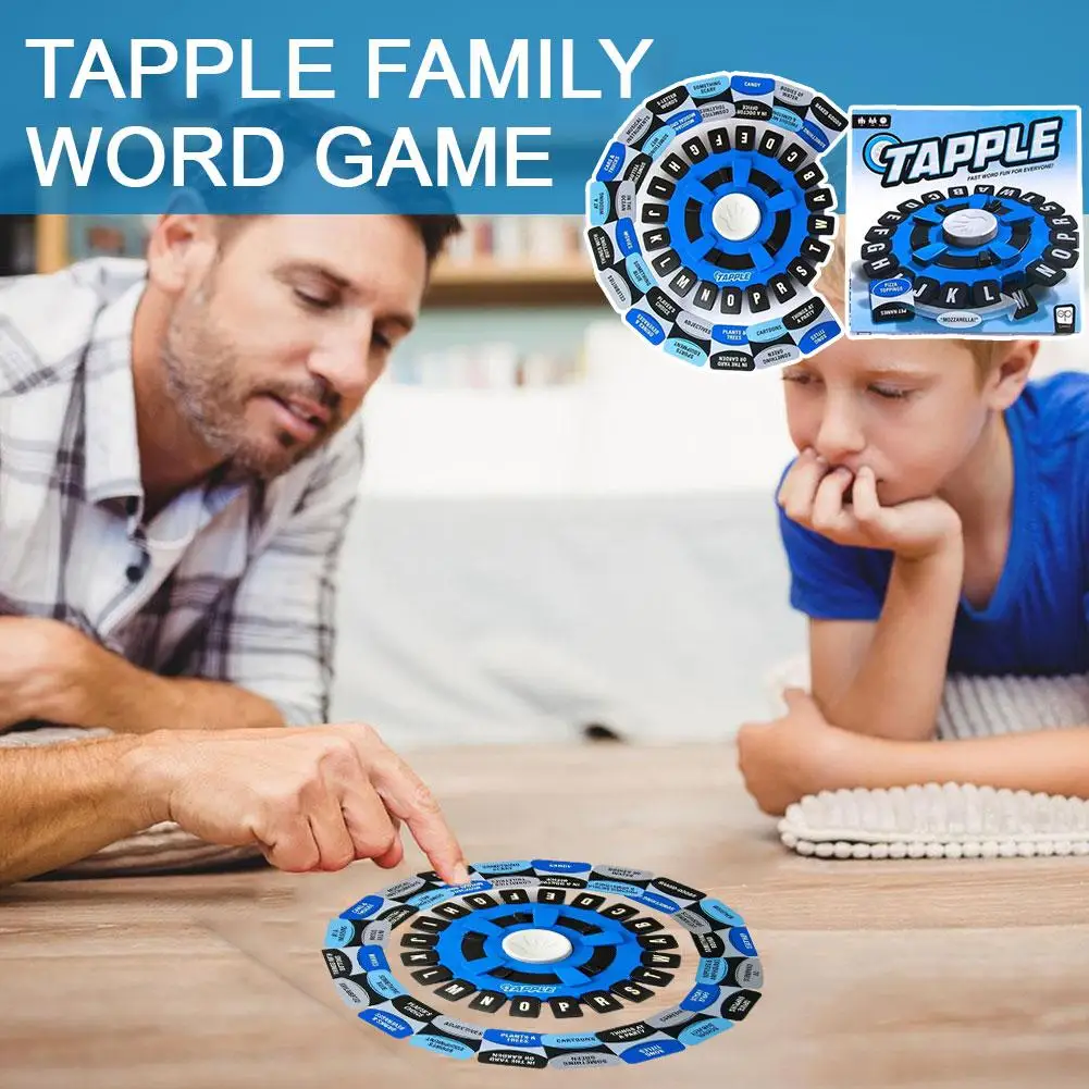 For TAPPLE Word Board Game Board Game Party Interactive Creative Card Game Set Portable For Tapple Fast-paced Word Game Party