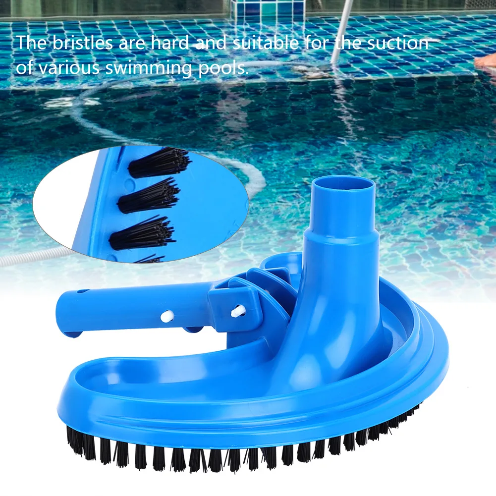 Pool Vacuum Head Half Moon Flexible Swimming Pool Curved Suction Head Cleaning Accessory Pool Vacuum Head