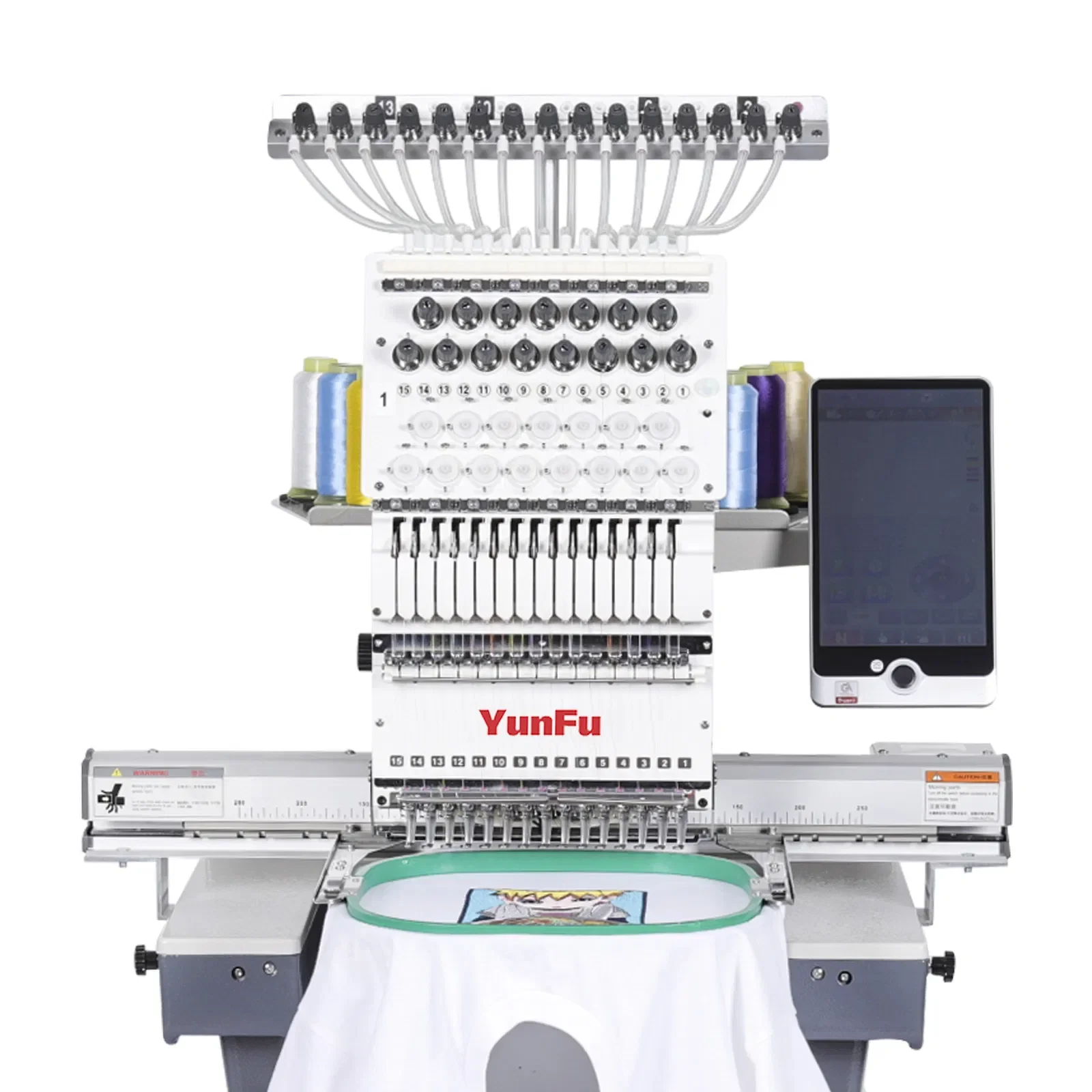 Yunfu Single Head Automatic Embroidery Machine 12/15 Needles With Retail Store Use