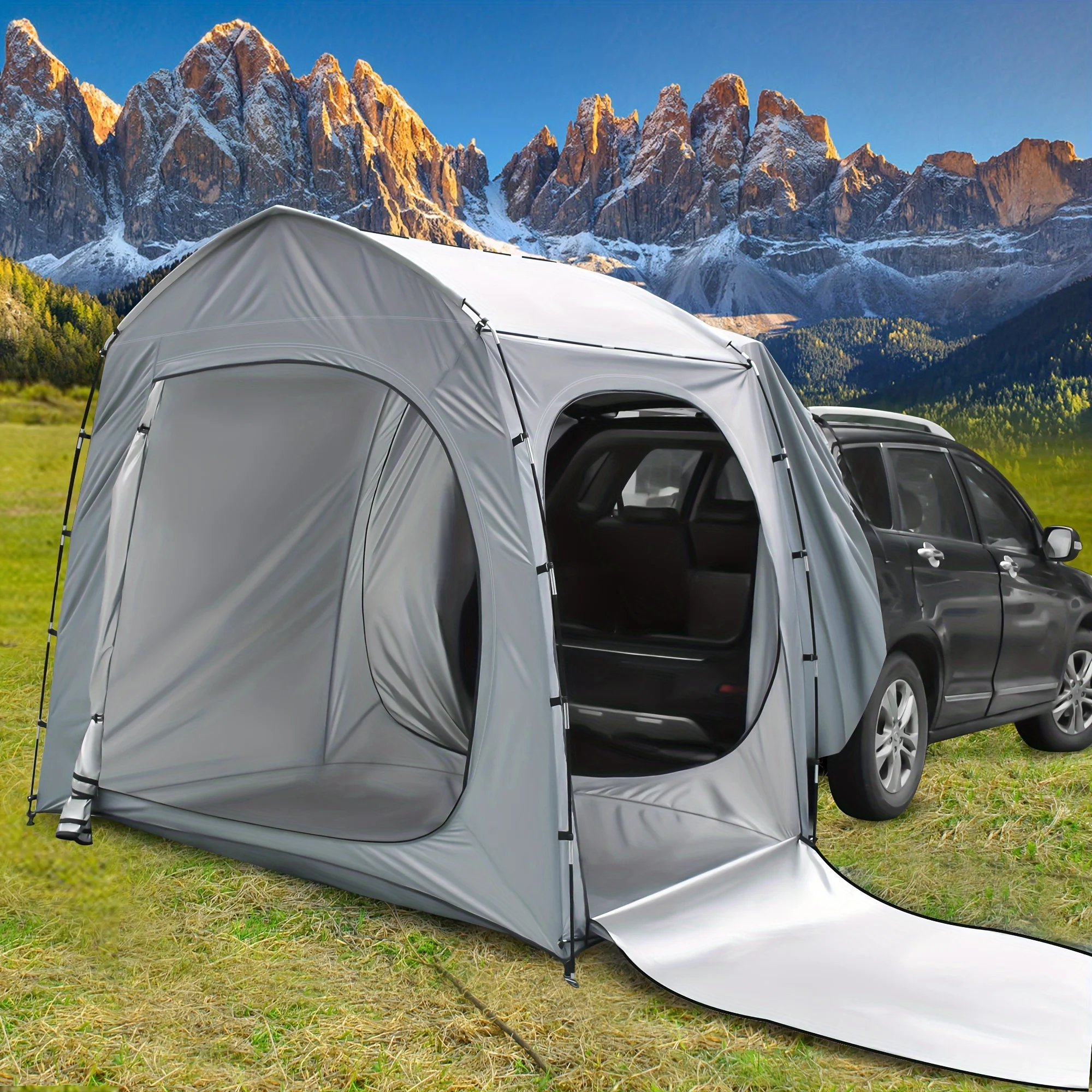 SUV Tents For Large Camping Trips, 3-5 Person Car Camping Tents, Outdoor SUV Tailgate Tents