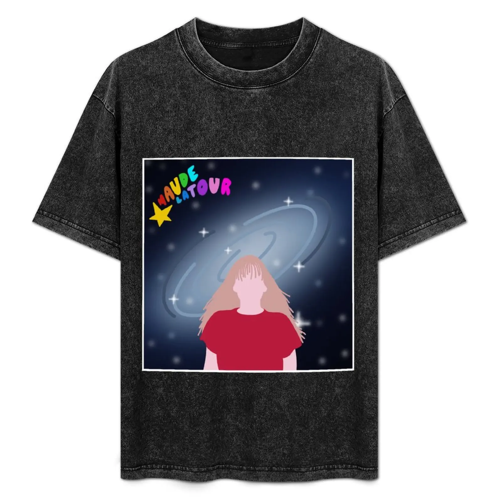 Camiseta con la portada del álbum Starsick de Maude Latour, sin planchar, informal, de manga corta