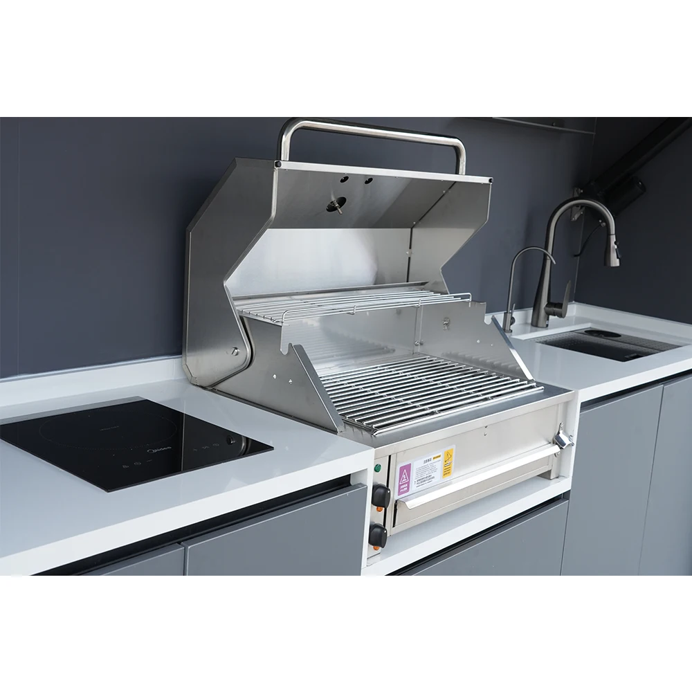 BBQ Pods Premium Outdoor Kitchen Kit Luxury Enclosed Garden Cooking Station Weatherproof Customized  Outdoor Kitchen Pods