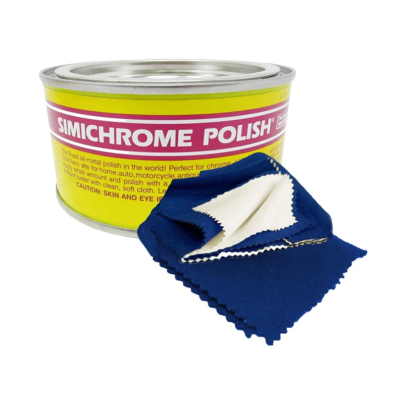 Simichrome Polish 250g Tin Non-Abrasive Metal Paste Tarnish Remover for Jewelry Antique Restoration Creates Protective Film
