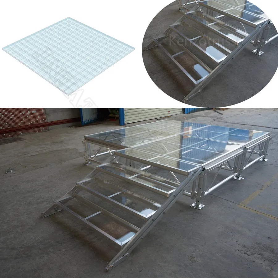 【Durable Using】Customize Design White Acrylic Platform Stage Aluminum Catwalk Stage