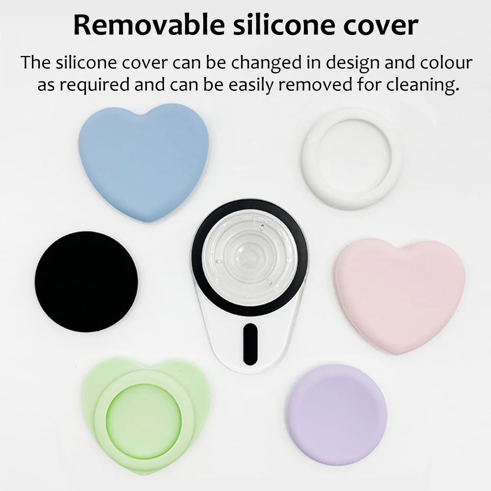 Grippopso Phone Grip Holder Sockets Compatible with MagSafe, Adapter Ring for MagSafe Included, With Silicone Cover SmartTok