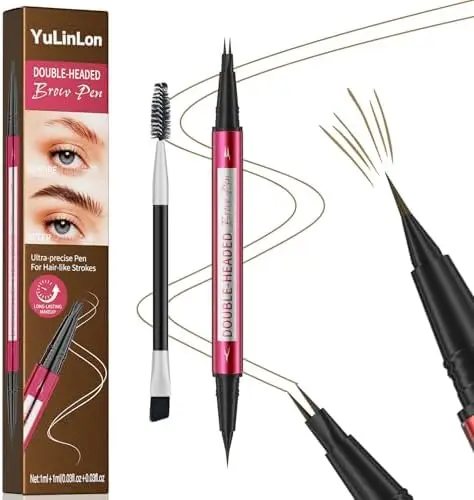 

Двусторонний карандаш для бровей – 5 натуральных оттенков, водостойкий и стойкий – Темно-коричневый (3) # )