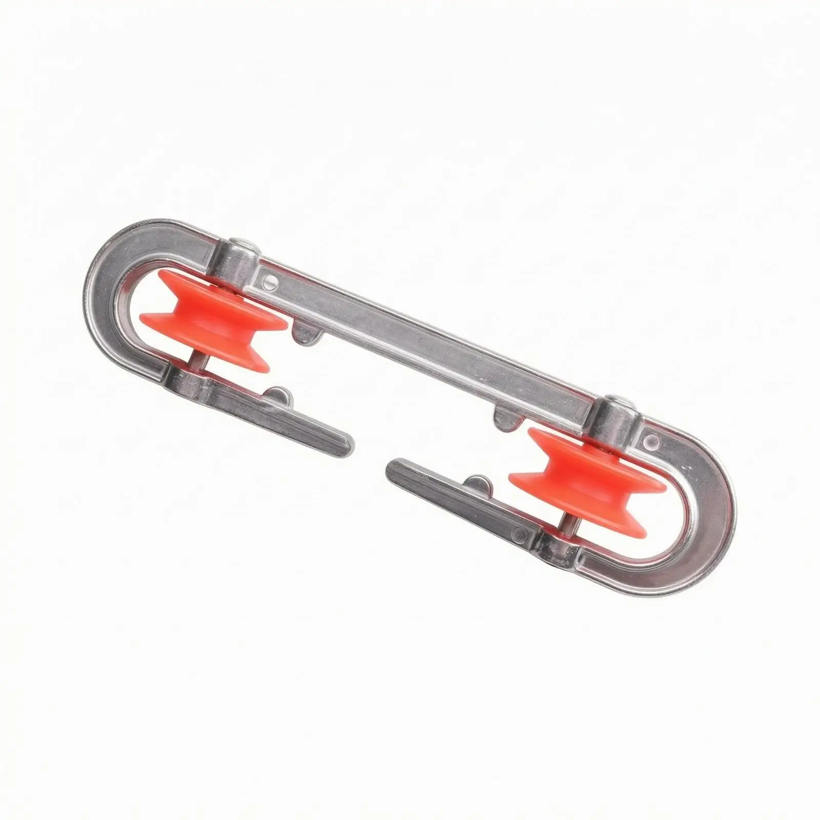 Clothesline Rope Separator with Grooved Rollers for Folding Wall Mounted Drying Rack Extendable Outdoor Laundry Gear