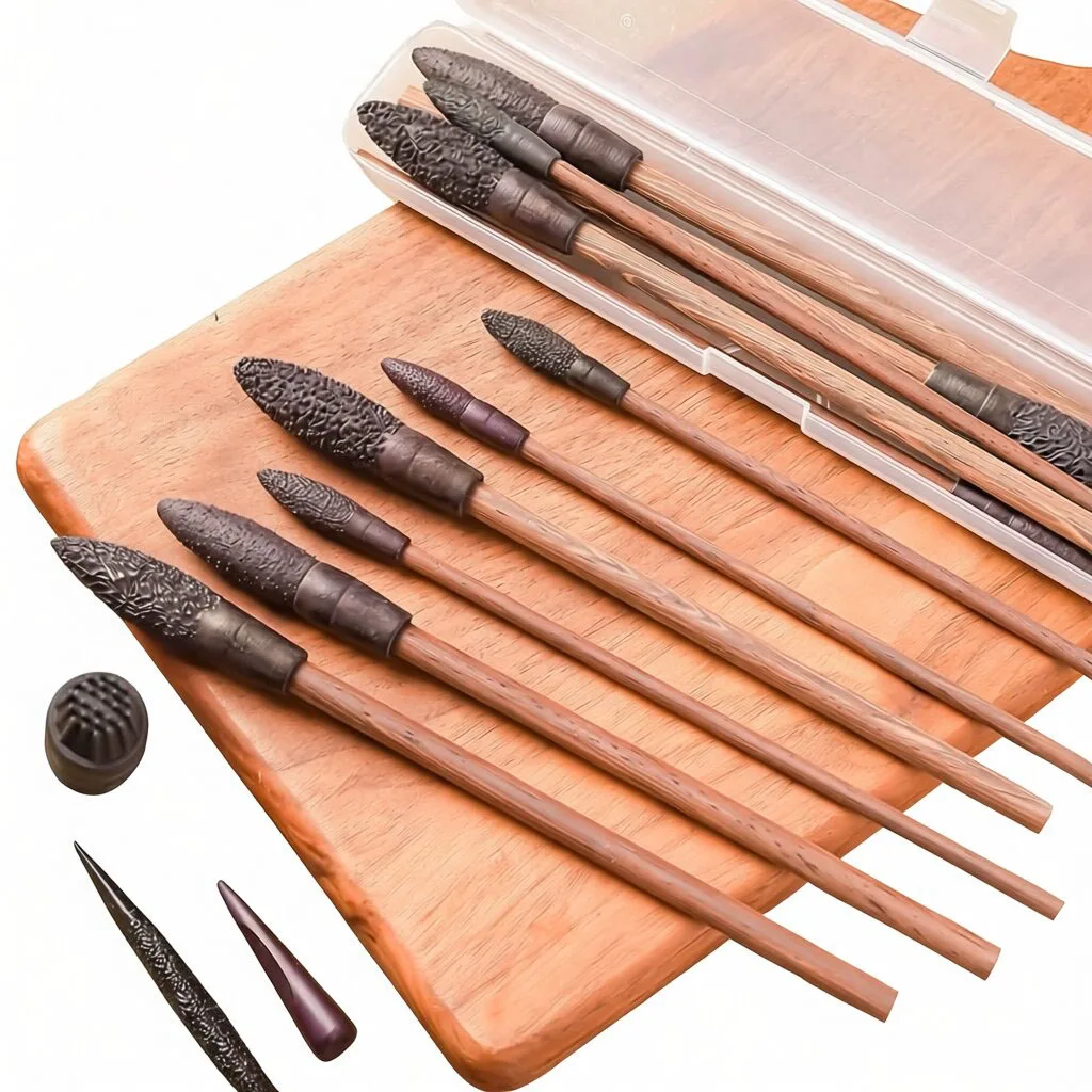 

Clay Modeling Texture Tools Set, Rough Fluffy Surface Stylus for DIY Polymer Clay, Pottery Sculpting Ceramic Craft Embossing Pen