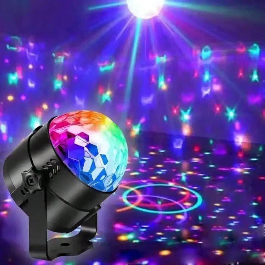 2pcs RGB Disco Ball Party Lights with Remote Control Music Sync for Home Karaoke Wedding Club Bar