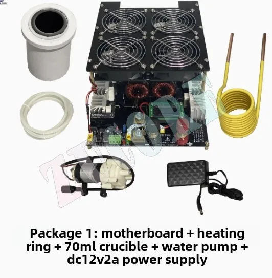 5000 واط/5KW سخان التعريفي لوحة دارات مطبوعة التدفئة ذائبة معدنية لفائف مضخة بوتقة إمدادات الطاقة