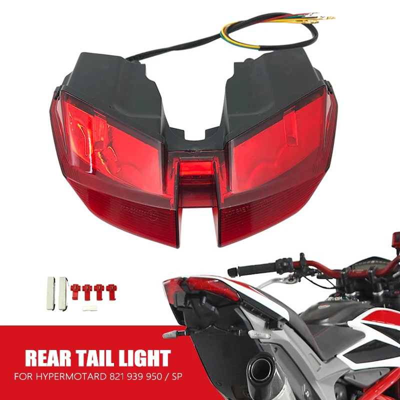 LED Integrated LED Rear Tail Light Turn Signal For DUCATI Hypermotard 821 939 950 SP 2012-2021 2020 2019 Motorcycle Accessories