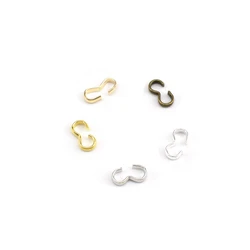 100 Pcs/Lot 4*8 mm Buckle Clasp Supplies Connectors For Jewelry Making Finding Diy Necklace Bracelet Accessories