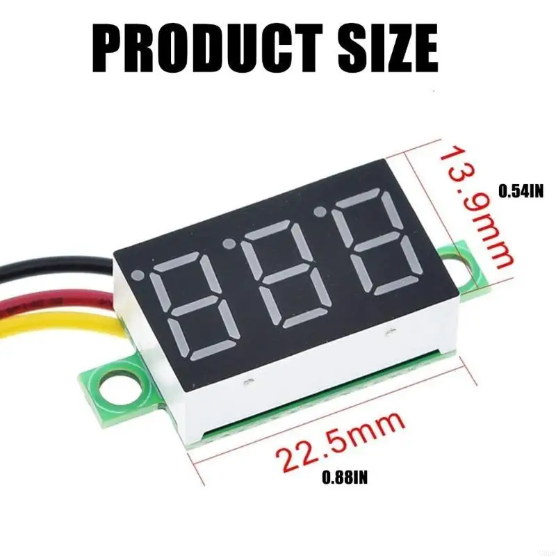 G92C Versatile 0.36 Inch Digital Voltmeter with Stable Three Wire Setups Suitable for Engineers & Electronics Enthusiasts