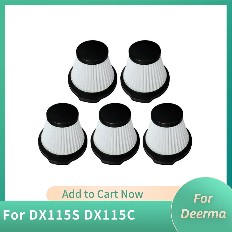 مناسبة ل Deerma مكنسة كهربائية الملحقات DX115S DX115C تصفية عنصر فلتر فلتر القطن HEPA