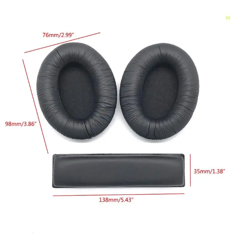1 คู่แผ่นรองหูฟัง Earpads สำหรับ Senn-heiser HD201 HD201S HD206 HD180 Dropshipping