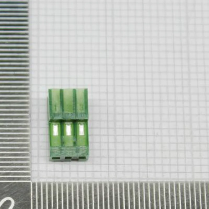 50PCS Genuine Tyco connector 3-640443-3 3P female green shell with puncture