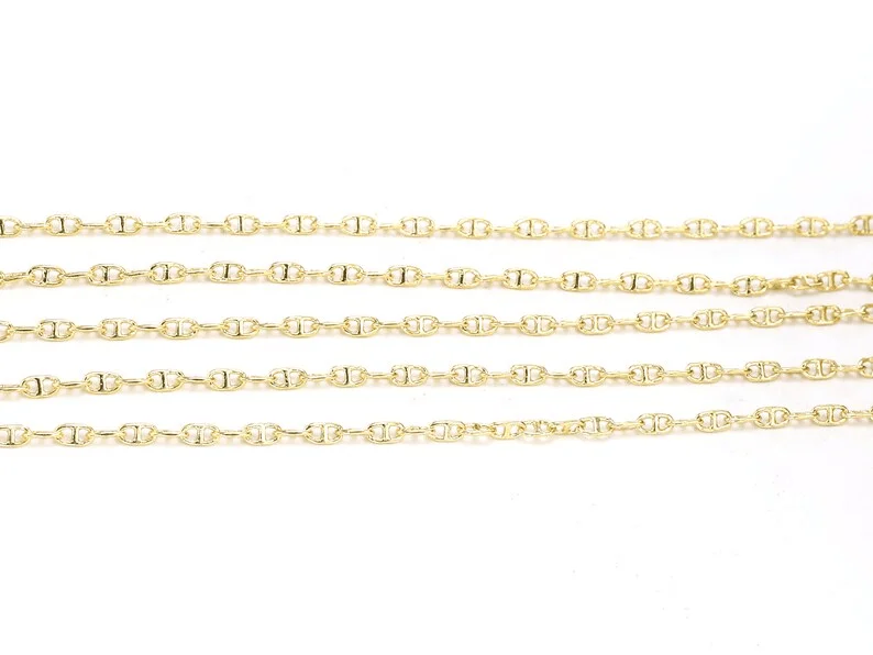 1 Meter Gold Cable Chain, Trending Chunky Chain, Infinity Link Chain, Necklace Chains, Gold Tone, 4.5x2.6mm, Jewelry Making CG10